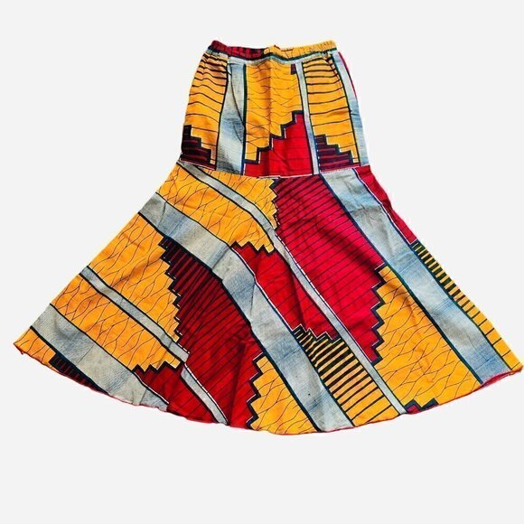 Ankara print Skirt and Blouse Set. size large - Picture 5 of 9
